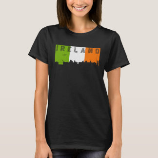 T-shirt Irlande Skyline Irish Flag Voyage de vacances