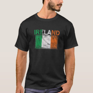 T-shirt Irlande vintage Drapeaux irlandais