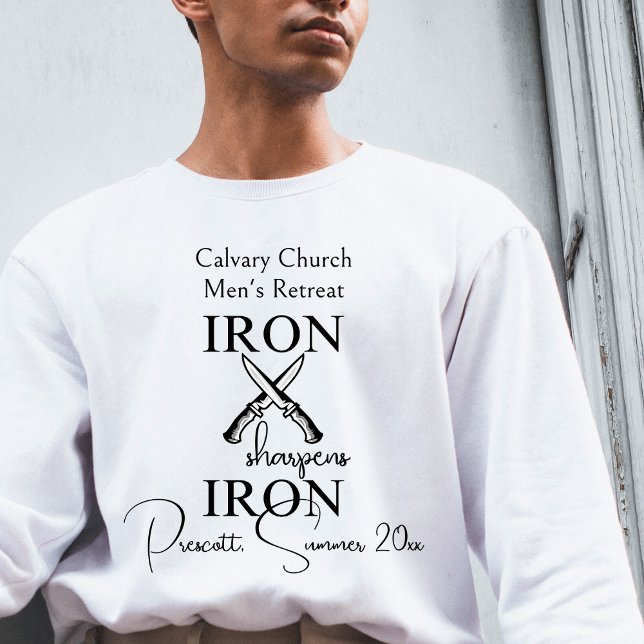 T-shirt Iron aiguise la retraite chrétienne des hommes de  (Créateur téléchargé)