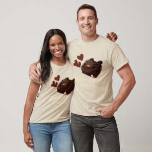 T-shirt Iron T Amertume Humeur : Art de Gâteau au Chocolat