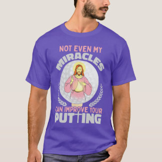 T-shirt Ironic Jesus Golf Player Saying Golfer Golf Golfin