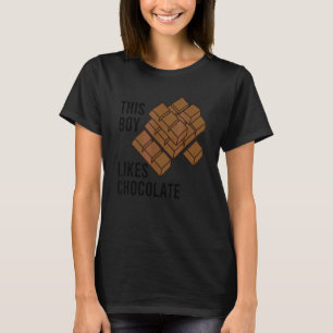 T-shirt Ironique Dire Garçon Aime Chocolatier Chocolatier