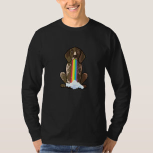 T-shirt Irradier de Positivité Chien Arc-en-ciel Pointer A