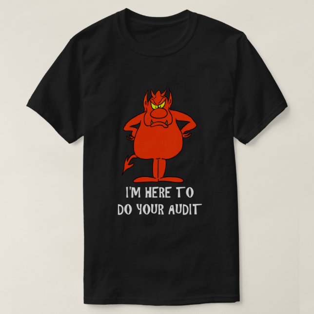 T-shirt IRS plaisanter Taxi Humour humoristique diable aud (Design devant)