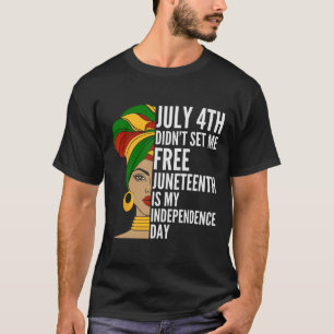 T-shirt Is My Independence Day 1865 Messy Bun Women 2