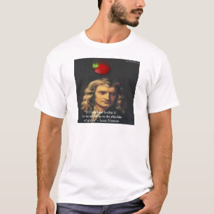 T-shirt Isaac Newton "Épaules de Géants" Cadeaux de Sagess