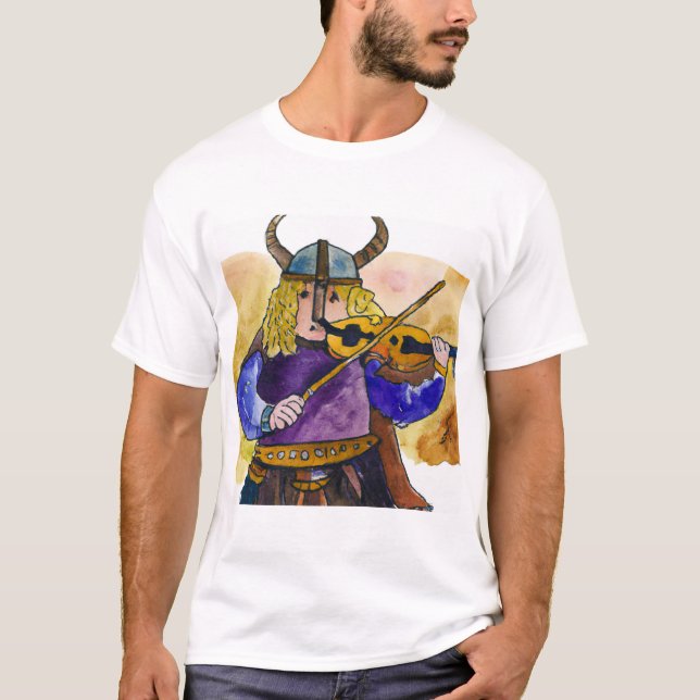 T-shirt Isaac Stern en tant que tee - shirt violoniste vik (Devant)