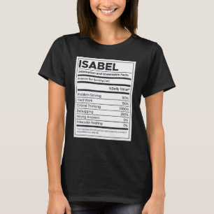 T-shirt Isabel Nutrition Information Problème Résoudre Dur