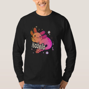 T-shirt ISABELLA - Beau nom de fille avec adorable AXOLO