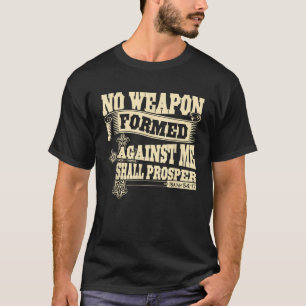 T-shirt Isaïe 54 17 Chrétienne Pour Hommes Cadeau Femme