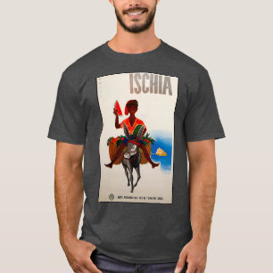 T-shirt Ischia vintage travel poster