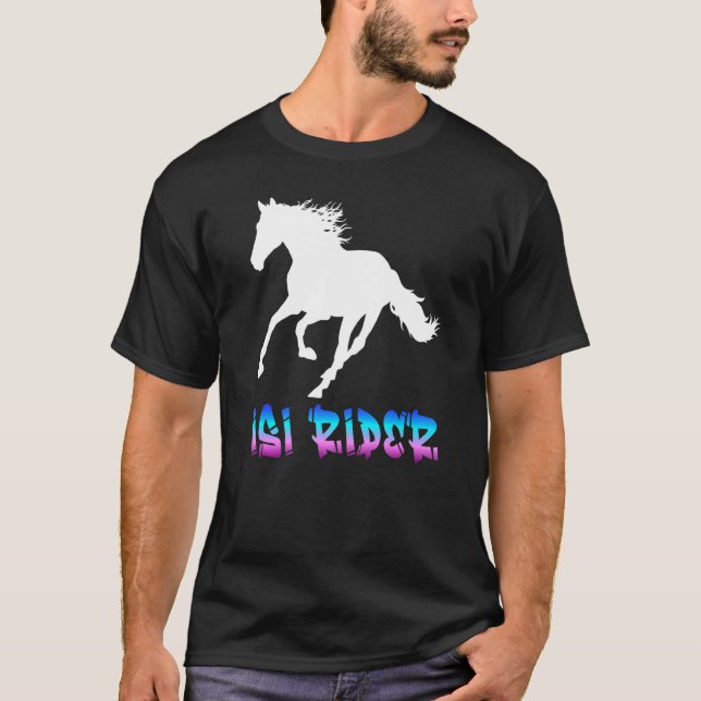 T-shirt Isi Rider Pour Les Filles Cheval (Devant)