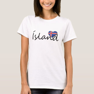 T-shirt Ísland aimant