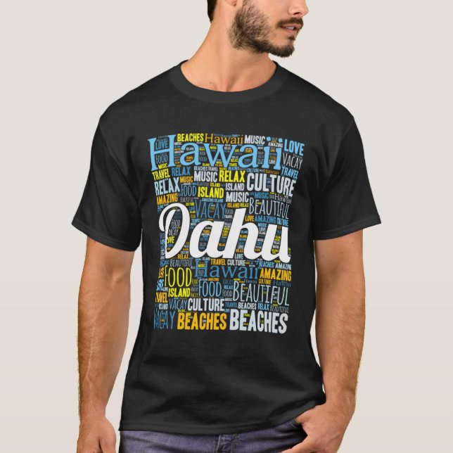 T-shirt Island of Oahu Hawaii Vacation (Devant)