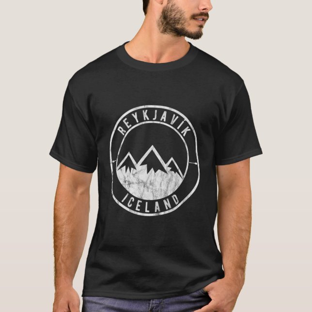 T-shirt Islande avec glaciers (Devant)