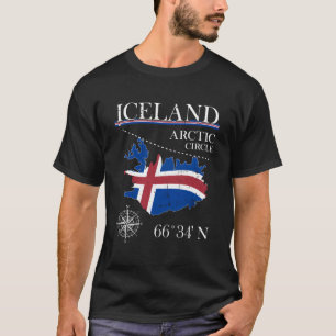 T-shirt Islande - Cercle Arctique - Île Polaire Nord Isl