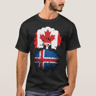 T-shirt Islande Drapeau canadien canadien canadien canadie