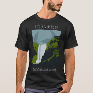 T-shirt Islande Skogafoss Waterfall Travel