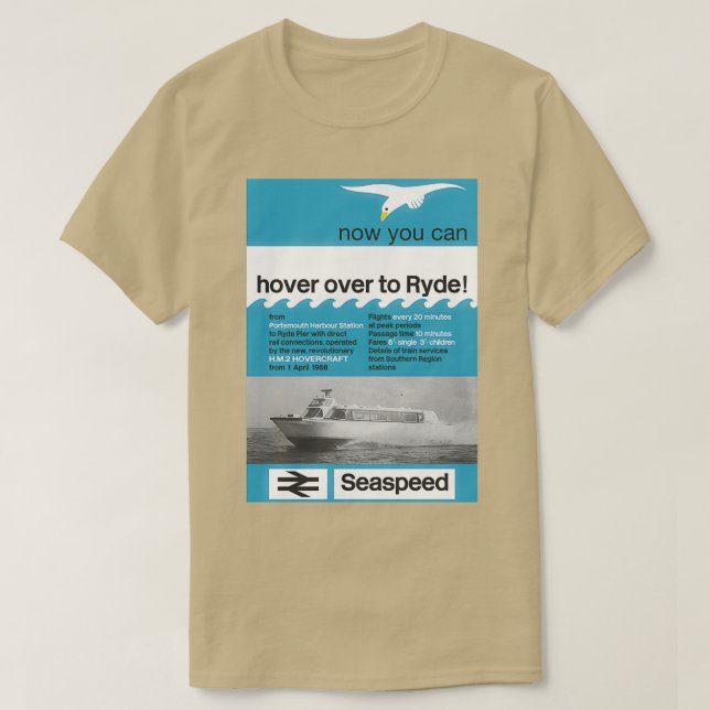 T-shirt Isle of Wight Seaspeed 1968 (Design devant)
