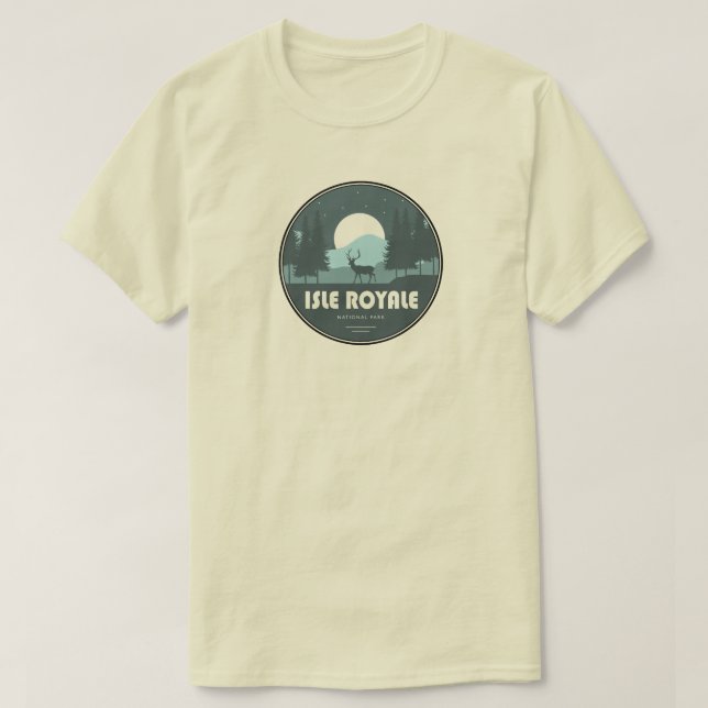 T-shirt Isle Royale National Park Deer (Design devant)