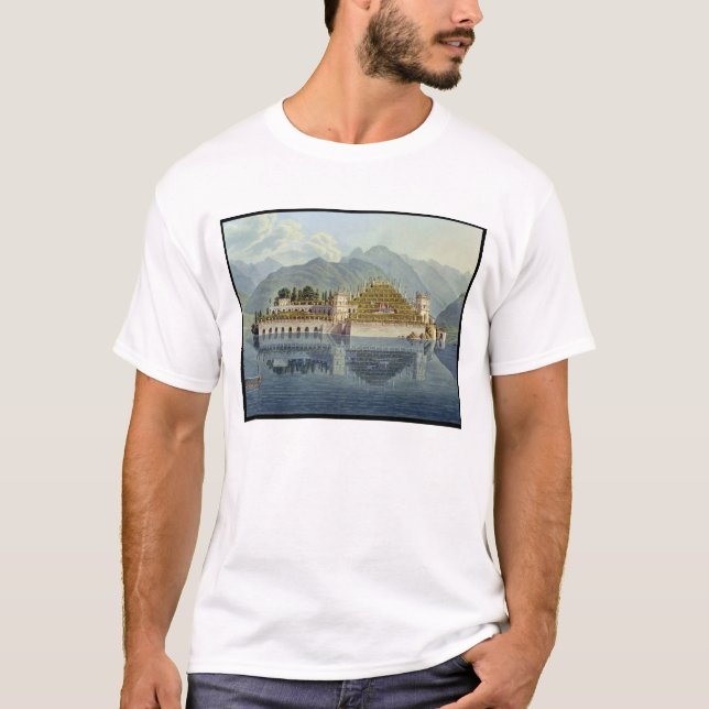 T-shirt Isola Bella, lac Maggiore : les jardins en (Devant)