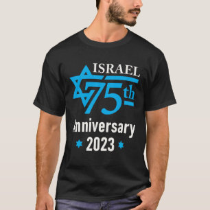 T-shirt Israël 75e anniversaire Etat juif