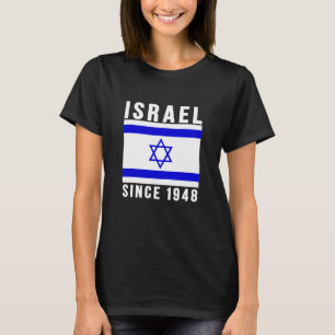T-shirt Israël Depuis 1948 L'Étoile Drapeau Israélienne De