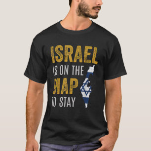 T-shirt Israël sur la carte Patrie juive Tee