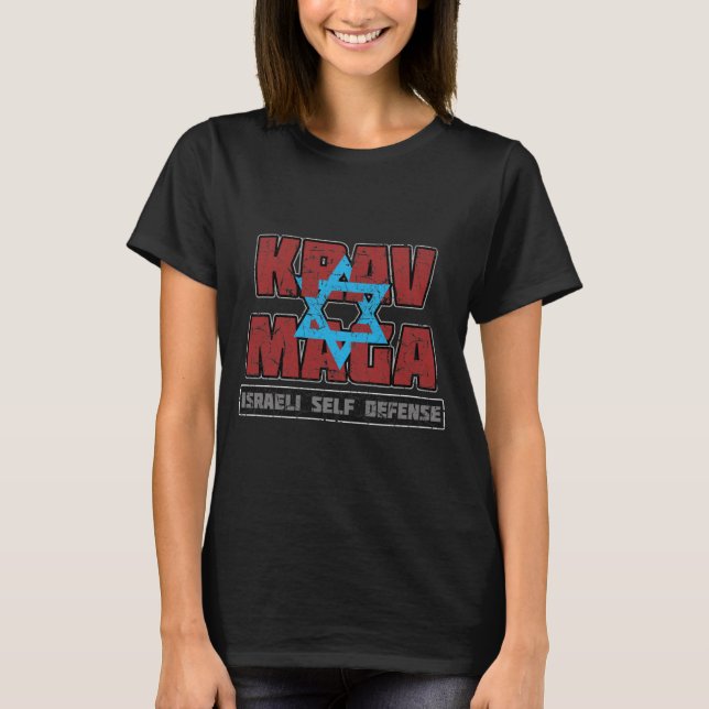 T-shirt Israélien Krav Maga Magen David (Devant)