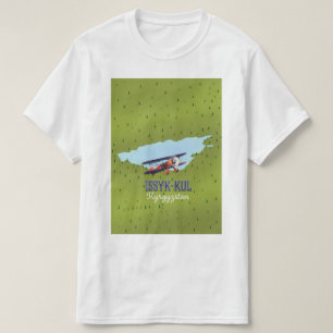 T-shirt Issyk-Kul Kirghizistan sur le lac de l'art poster 