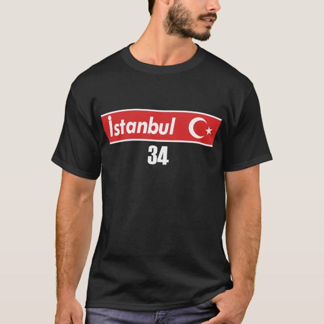 T-shirt Istanbul 34 Türkiye (Devant)