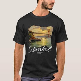 T-shirt Istanbul Turquie peinture souvenir