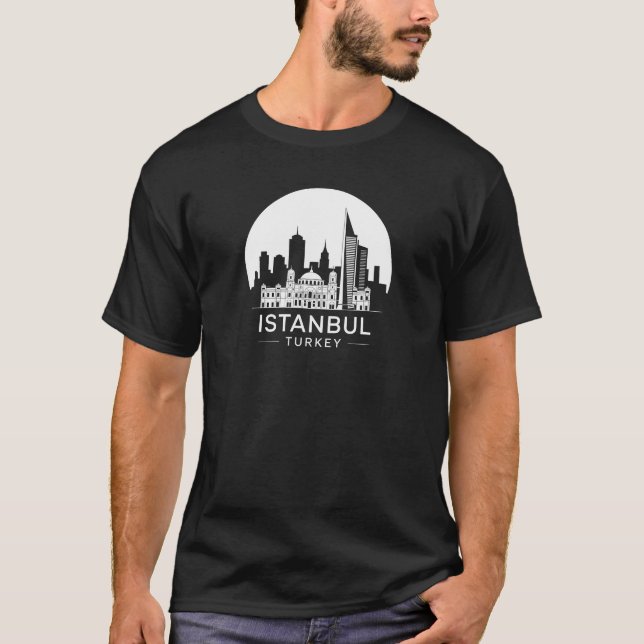 T-shirt Istanbul Turquie Skyline (Devant)