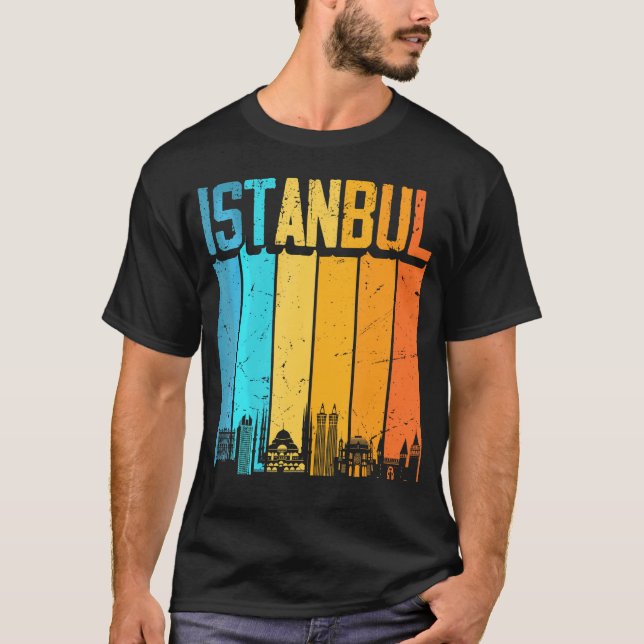 T-shirt Istanbul Turquie Sunset Skyline Istanbul (Devant)