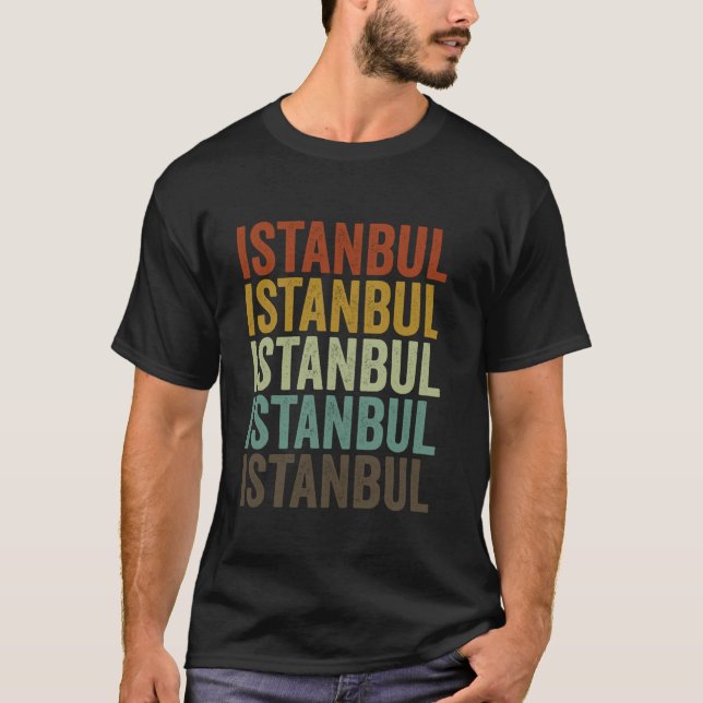 T-shirt Istanbul Turquie Vintage rétro (Devant)
