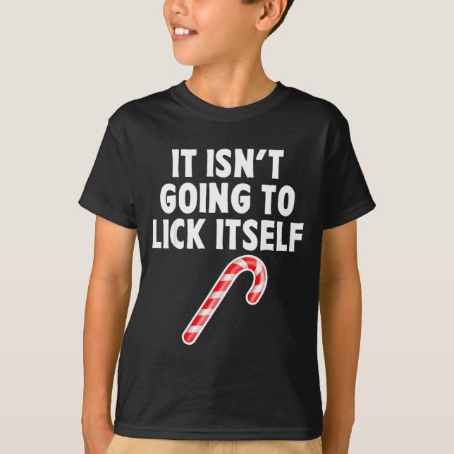 T-shirt It Isnt Going To Itself Candy Cane Christmas Coupl (Devant)