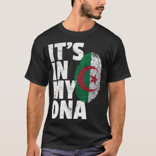 T-shirt IT_S DANS MON ADN Algérie Algérie Drapeau Hommes F