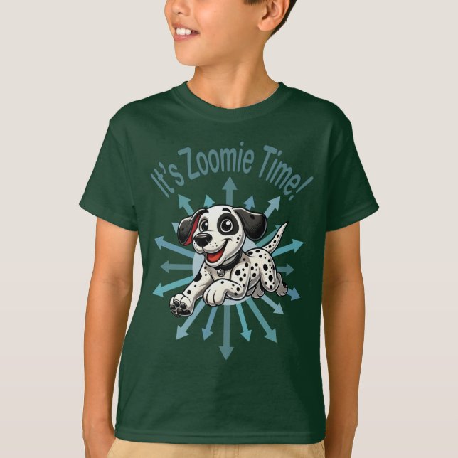 T-shirt It’s Zoomie Time Dalmatian (Devant)