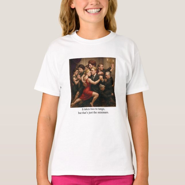 T-shirt It takes two to tango (Devant)