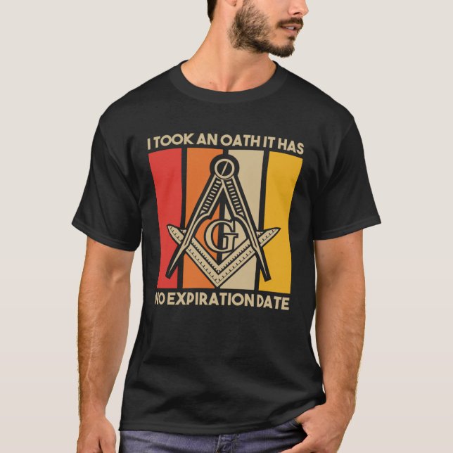 T-shirt It Took An Oath Masonic Master Square And Compass  (Devant)