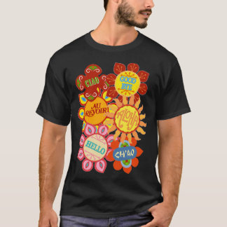 T-shirt It&x27;s a Small World Flowers, beautiful flowers,
