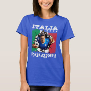 T-shirt Italia 3D Forza Azzurri
