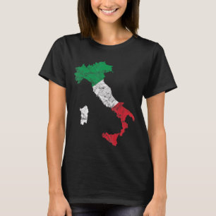T-shirt Italia Drapeau Italie Plan Italie Vacances Italie
