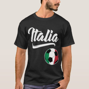 T-shirt Italia Football Italie Drapeau Football Italiano