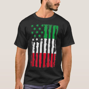 T-shirt Italian American Pride USA Flag Italy Roots 