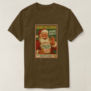 T-shirt Italian Brainrot Papa Pâtes de Noël