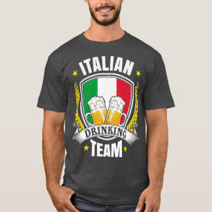 T-shirt Italian Drinking Team Beer Games Design