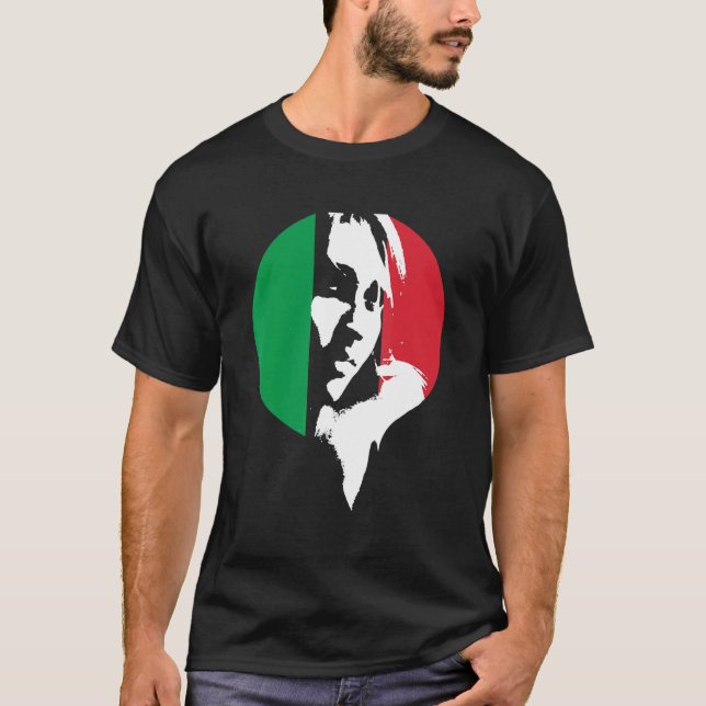 T-shirt Italie 2022 Maillot du drapeau italien avec filles (Devant)