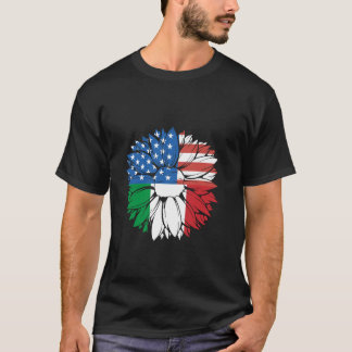 T-shirt Italie Amérique États-Unis Tournesol Fierté italie