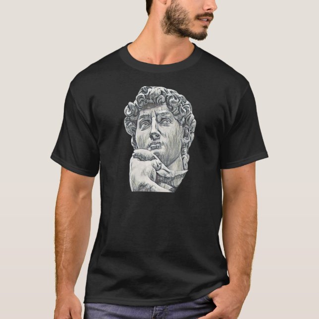 T-shirt Italie antique Statue romaine Enseignant Abstrait  (Devant)